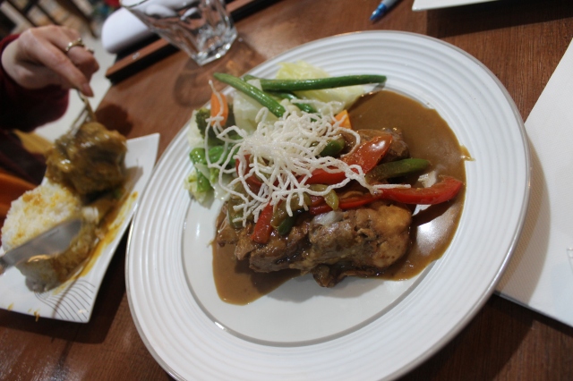 Adobong manok with gata Reynaldo's Filipino Restaurant Melbourne
